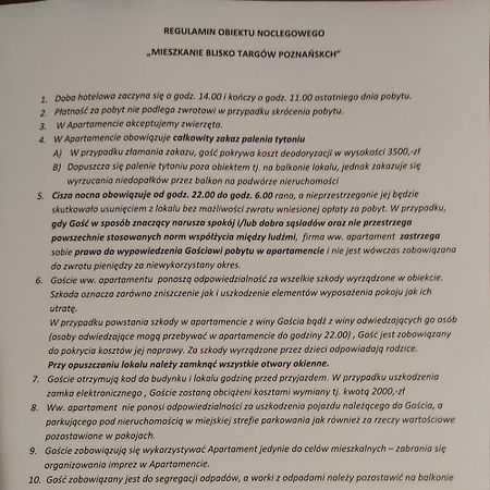 Mieszkanie Blisko Targow Poznanskich公寓 外观 照片